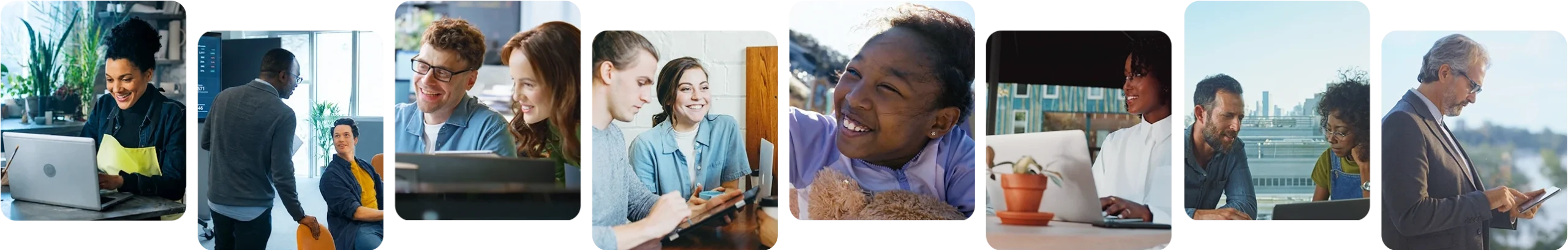 Collage of health and human services professionals and the people they serve