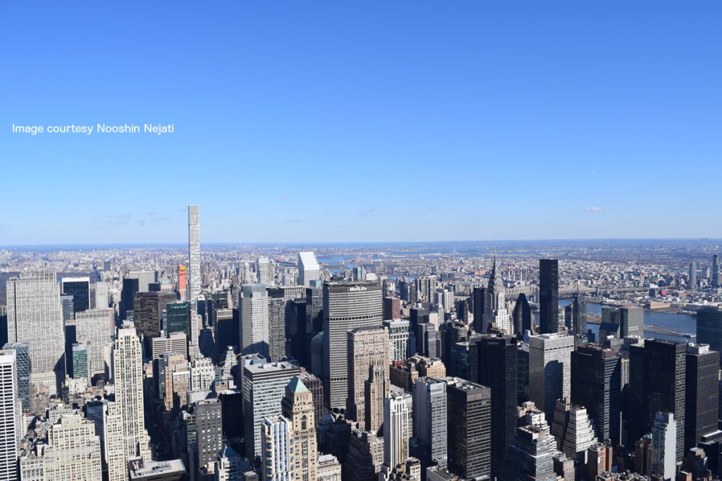 Aerial view of the Manhattan skyline