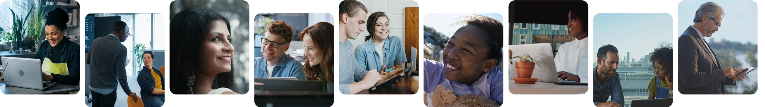 Collage of health and human services professionals and the people they serve